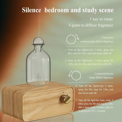 Waterless Aroma Diffuser USB Air Freshener Electric Scent Diffuser Nebulizer Aromatherapy Essential Oils Diffuser For Home