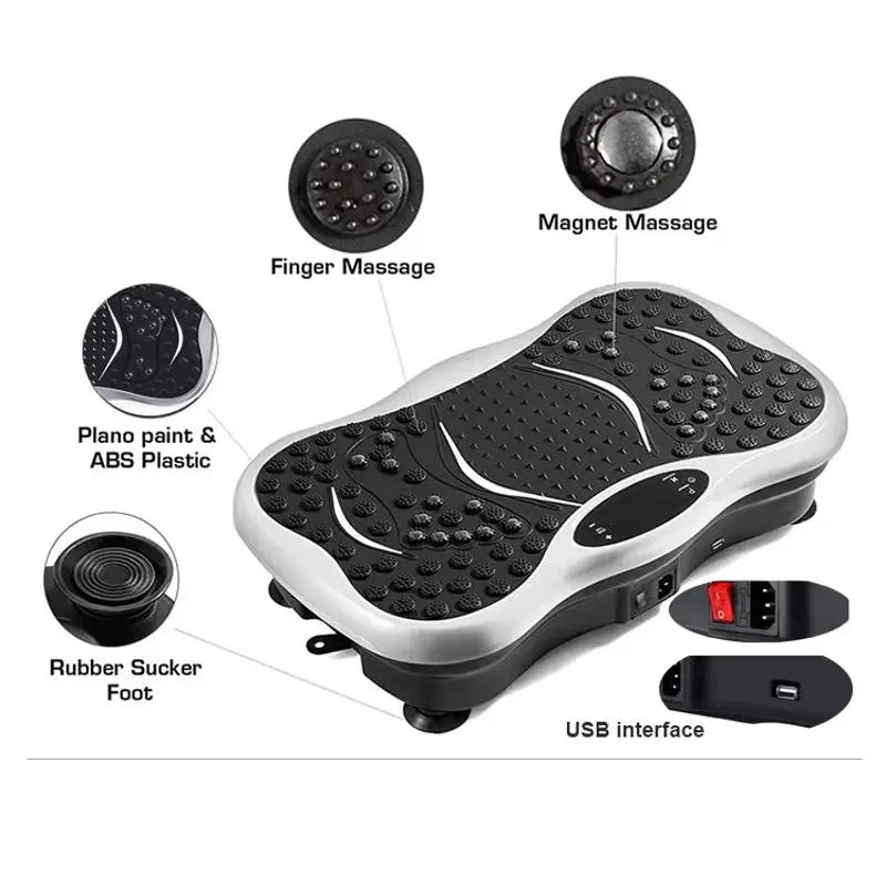 Lazy Stretching Fitness Passive Vibration Fat Massager – Full Body Shaking Machine, Twist Waist Trainer for Home Use