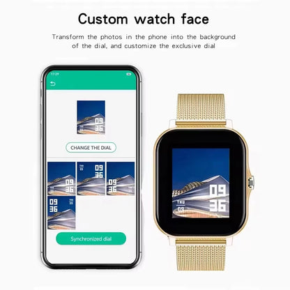 Lenovo 2026 New Full Touch Screen Smart Watch for Men Women Gift Sports Fitness Watch Bluetooth Call Digital Smartwatch