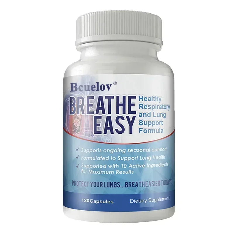 Lung Health Supplements - Helps Strengthen Comfort To The Lungs and Bronchial System Supports Clear Lungs and Easy Breathing