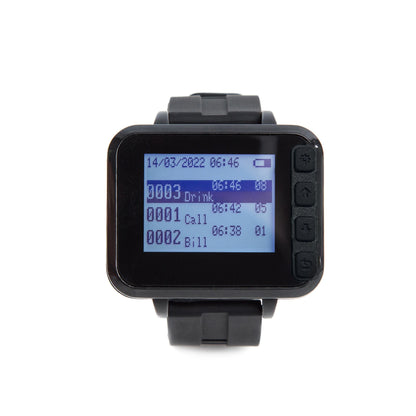 Ycall Wireless Wrist Watch Receiver Clock Hour Bracelet Restaurant Pager Waiter Calling System For Cafe Bar Hotel Club (1 Piece)