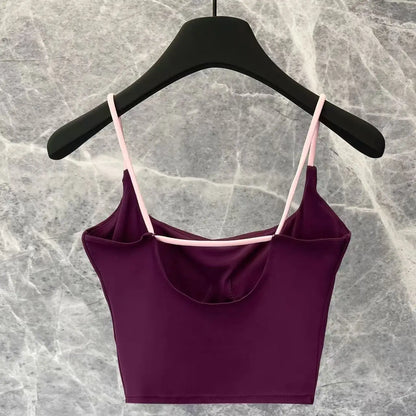 Yoga suit, camisole, vest, women's new style with chest cushion, Pilates summer sexy fitness bra