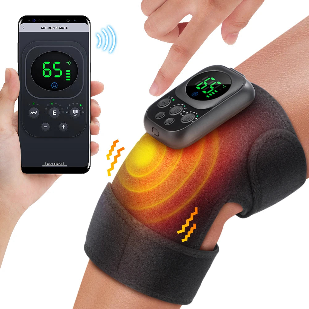 Electric Heating Knee Wrap with 5 Modes Muscle Relaxation Hot Compress Joint Protection Vibration Device for Leg Massage