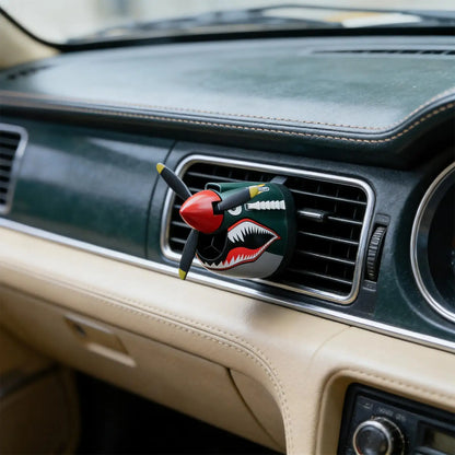 Car Fragrance Diffuser Fighter Plane Shark Nose Aromatherapy Car Scent Diffuser Homage to Mechanical Classics Unique Stylish Dif