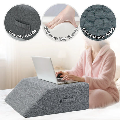 Leg Pillow Memory Foam High Resilience Bed Reading Relaxation Leg Pillow Rest Sleeping Leg Wedge Pillow for Side Sleeping