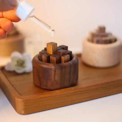 Essential Oil Diffuser With Diffuser Rods Smokeless Fragrance Wooden Fireless Aromatherapy For Home Decor Office Car Craft