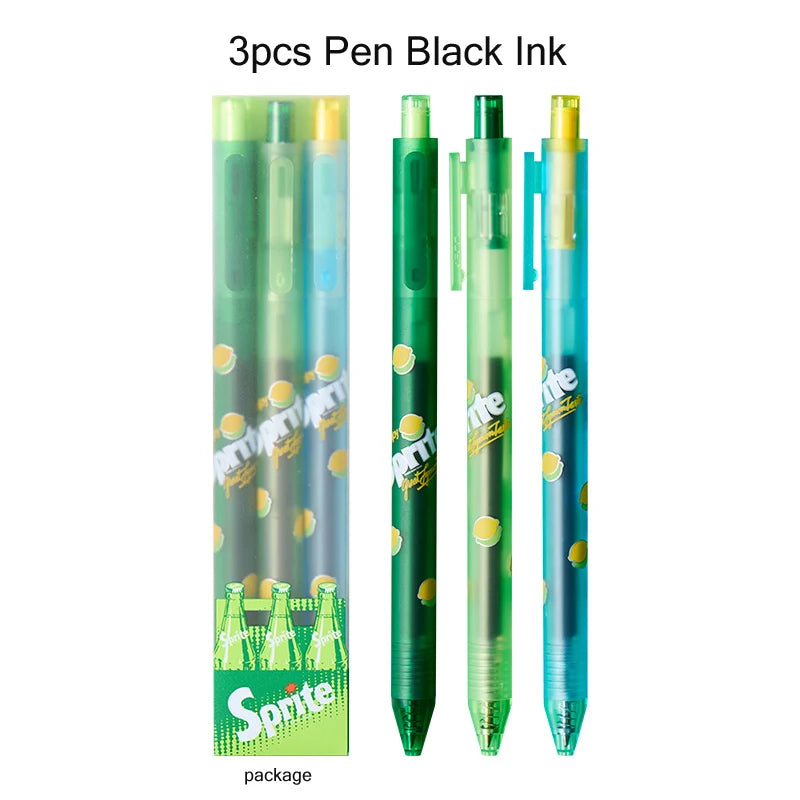 KACO Fanta/Coca-Cola Pull Tab Gel Pen,0.5mm Black Ink,Novelty Relieve pressure Writing Pen For Journaling,Office and School Use