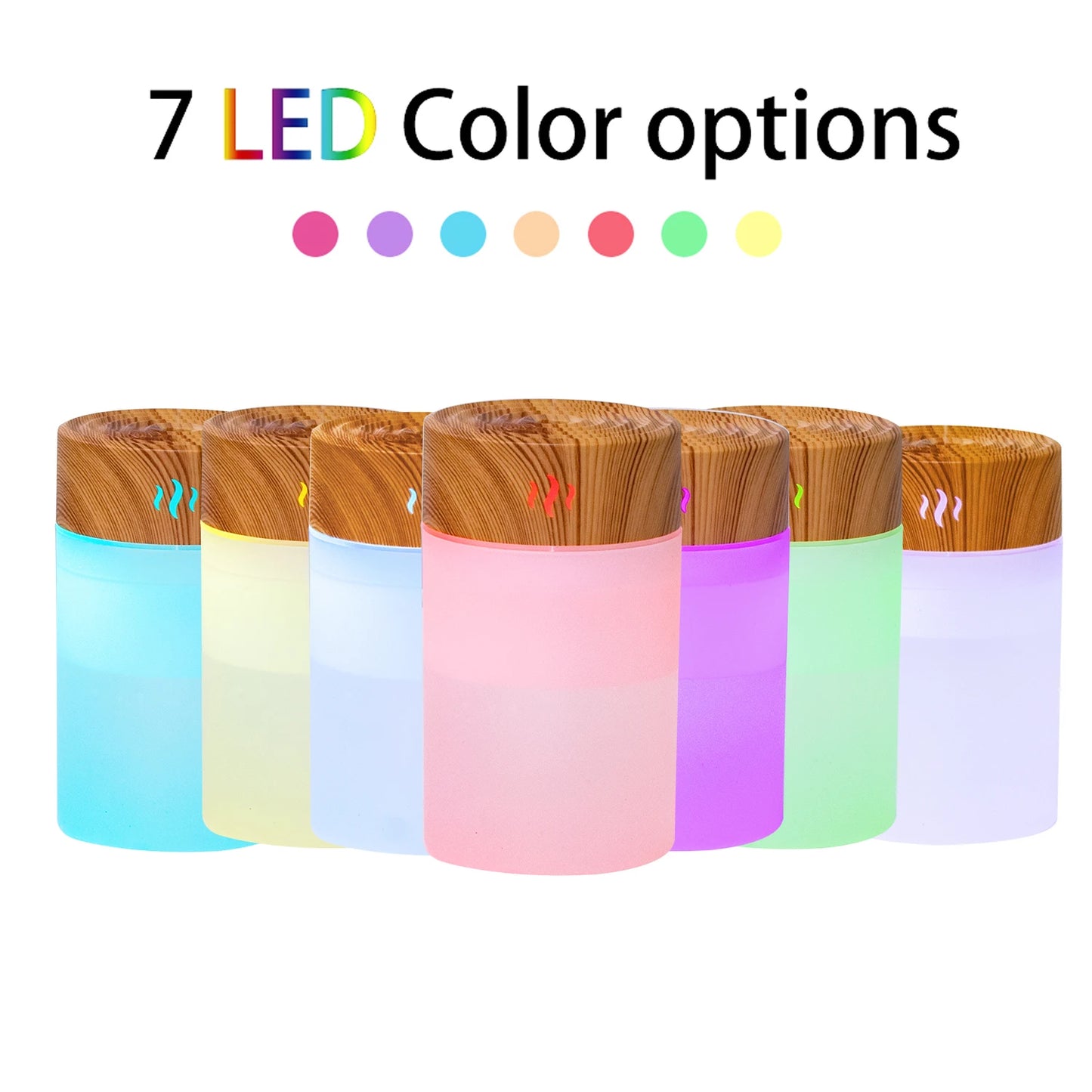260ML USB Air Humidifier Essential Aroma Oil Diffuser Home Ultrasonic Wood Grain Humidificadores Mist Maker Perfume Umidificador