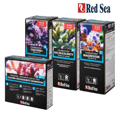 RedSea Coral Reef Essential Elements-Calcium Magnesium KH Strontium Iron Supplement for SPS/LPS-Aquarium Trace Minerals Additive