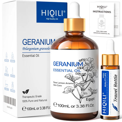 HIQILI Therapeutic Grade Essential Oil 100ml for Massage Relaxation Air Freshener Bergamot Peppermint Vanilla Chamomile Thyme