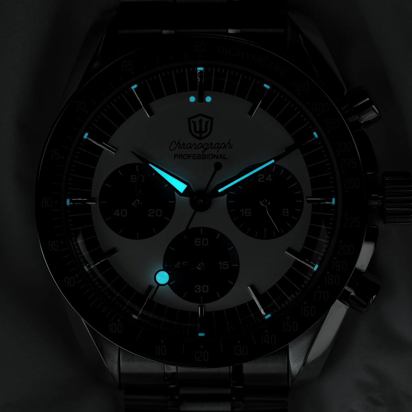 New Mechanical Quartz Watches VK63 Chronograph Sports Watches Bubble Sapphire Ar Waterproof Luminous Watches