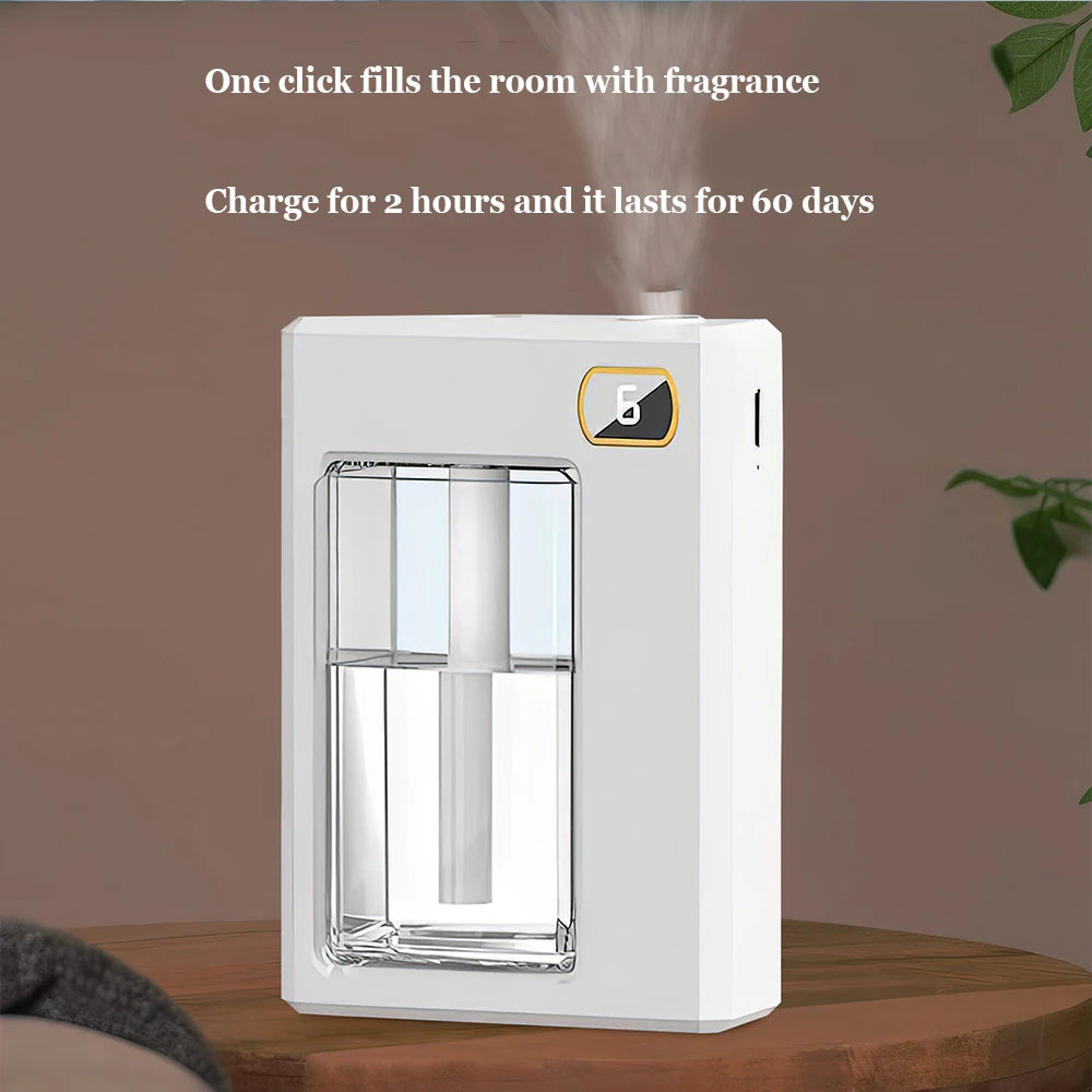 Aromatherapy Machine Air Freshener Six Adjustable Levels Long Battery Life Lasting Spreading Wider for Home Office Odor Removing