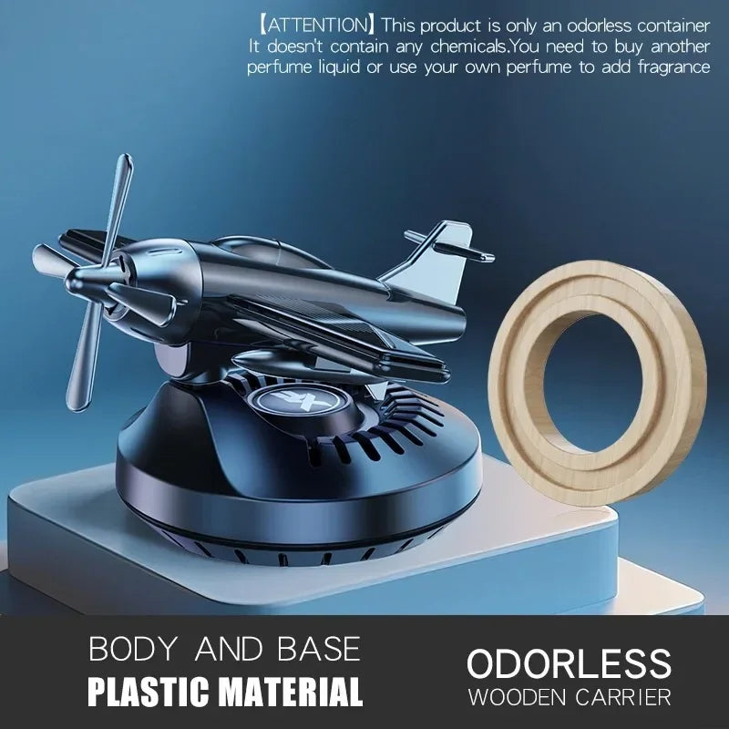 Solar Rotating Car Perfume Diffuser Car freshensers Helicopter Car Interior Decoration Accessories Aromatherapy With Perfume