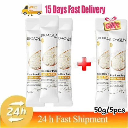 Magical Keratin Hair Mask 5 Seconds Repair Damaged Frizzy Hair Soft Smooth Shiny Rice Nutrition Moisturizing Nourish Hair Care