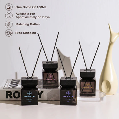 NAMSTE 100ML Premium Aroma Diffuser Oil for Home Car Air Freshener Room Perfume Long Lasting Fragrance Reed Sticks Fragrance Hot