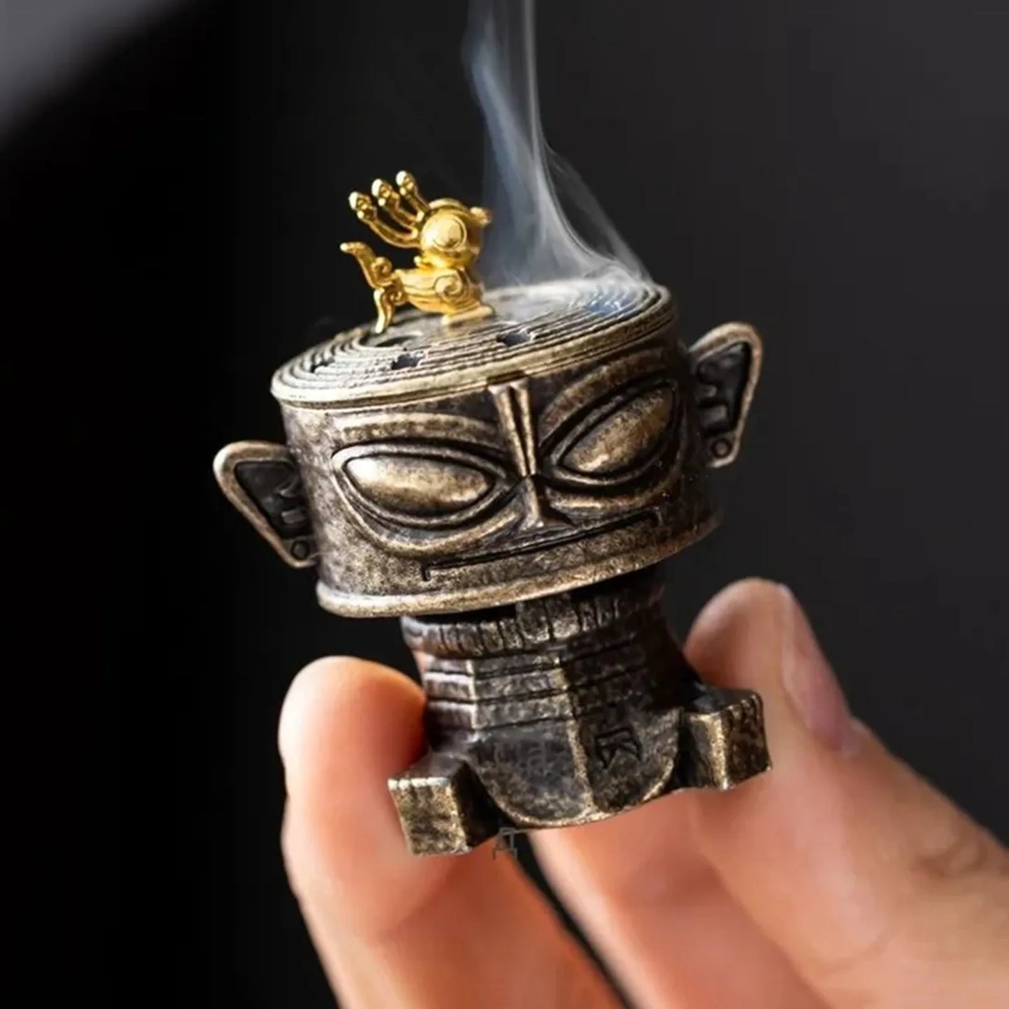 1PCS Incense Burner Antique Style Incense Burner Air Purification Gifts Wishing Aladdin Lamp Metal Home Fragrance Home Decor