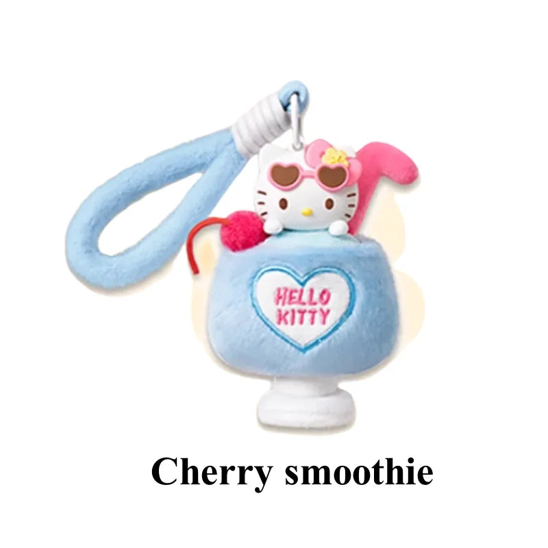 New Genuine Hello Kitty Summer Tan Skin Series Aromatherapy Pendant Blind Box Kawaii Hello Kitty Bag Pendant Mystery Box As Gift