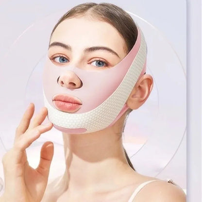 Face-Lift With Sleep Face V Shaper Facial Slimming Bandage Relaxation Shape Lift Reduce Double Chin Face Thining Band Massage