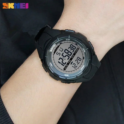 SKMEI 1025 Sports Countdown Electronic Mens Wristwatches Waterproof Digital Watch for Men Shockproof Military Clock Reloj Hombre