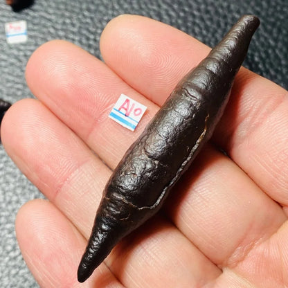 Natural black raw mineral specimen - Energy Forecasting Stone, Aromatherapy, Healing, A Beautiful Gift Playing with the palm