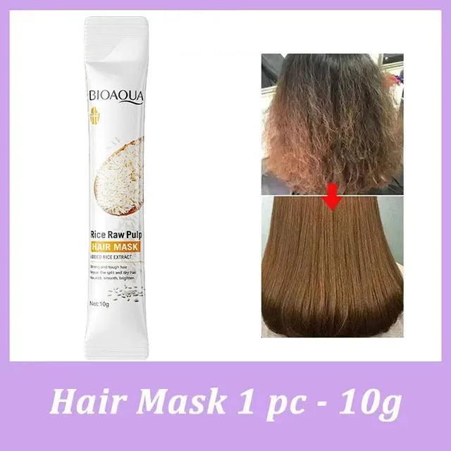 Magical Keratin Hair Mask 5 Seconds Repair Damaged Frizzy Hair Soft Smooth Shiny Rice Nutrition Moisturizing Nourish Hair Care