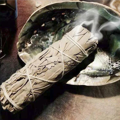 Meditation Incense White Sage Pure Grass Bundle California Smudge Stick Wand for Spiritual Incense Sticks Burning Aromatherapy