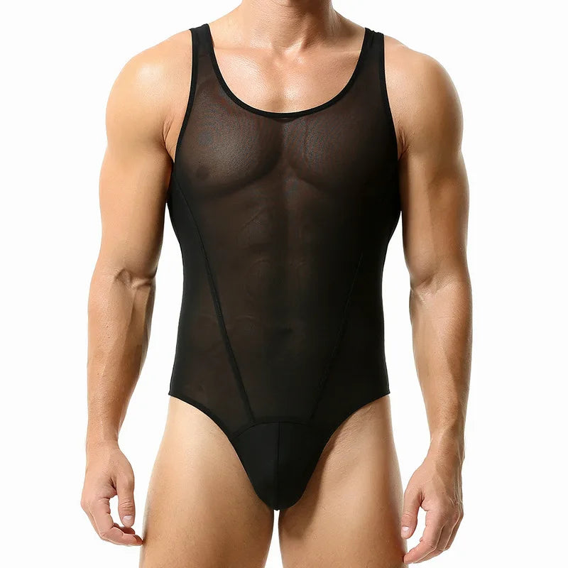 Fitness Faja Para Hombre Compression Shirt Men Mesh Breathable Corset Bodysuit Ropa Interior Sexi Para Hombre Men's Shapewear