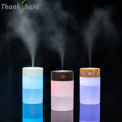 260ML USB Air Humidifier Essential Aroma Oil Diffuser Home Ultrasonic Wood Grain Humidificadores Mist Maker Perfume Umidificador
