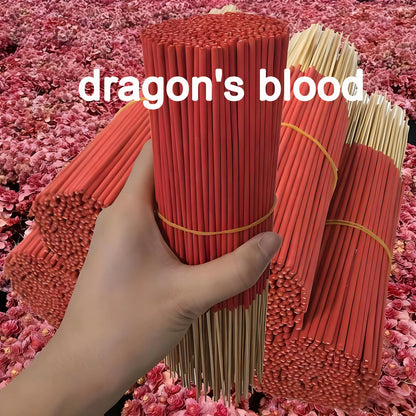 Red Dragon Blood Incense Sticks, 25/105/205/405/705 Sticks, Natural Four-Season Dragon Blood High Quality, Suitable for Home Air Purification, Relaxing Fragrance, Yoga, Office, Tea Room - Perfect for Halloween, Christmas, Eas