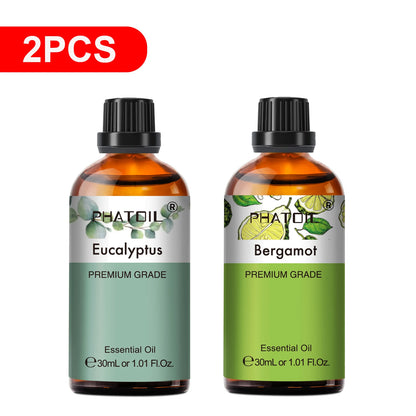 PHATOIL Reed Diffuser Essential Oil For Aromatherapy-30ml Lavender Lemon Eucalyptus Sweet Orange Sandalwood Aroma Essential Oils