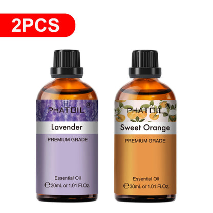 PHATOIL Reed Diffuser Essential Oil For Aromatherapy-30ml Lavender Lemon Eucalyptus Sweet Orange Sandalwood Aroma Essential Oils