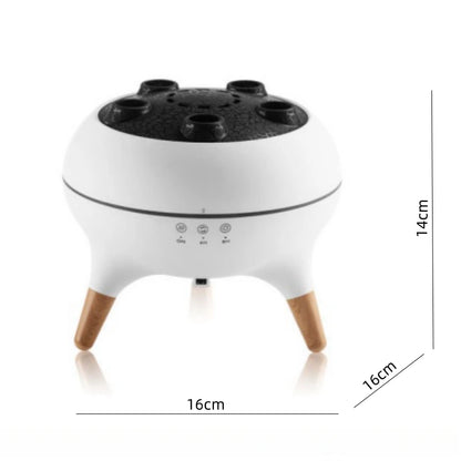 New Colorful Light Dynamic Flame Jellyfish Aromatherapy Machine Remote Control Volcanic Dynamic Vomit Ring Humidifier