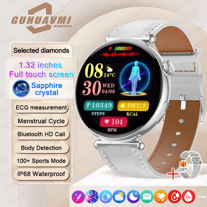 New Smart Watch For Women Gift Full Touch Screen Sports Fitness Watches Bluetooth Calls Digital Female health Smartwatch Ladies