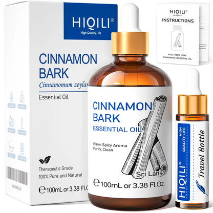 HIQILI Therapeutic Grade Essential Oil 100ml for Massage Relaxation Air Freshener Bergamot Peppermint Vanilla Chamomile Thyme