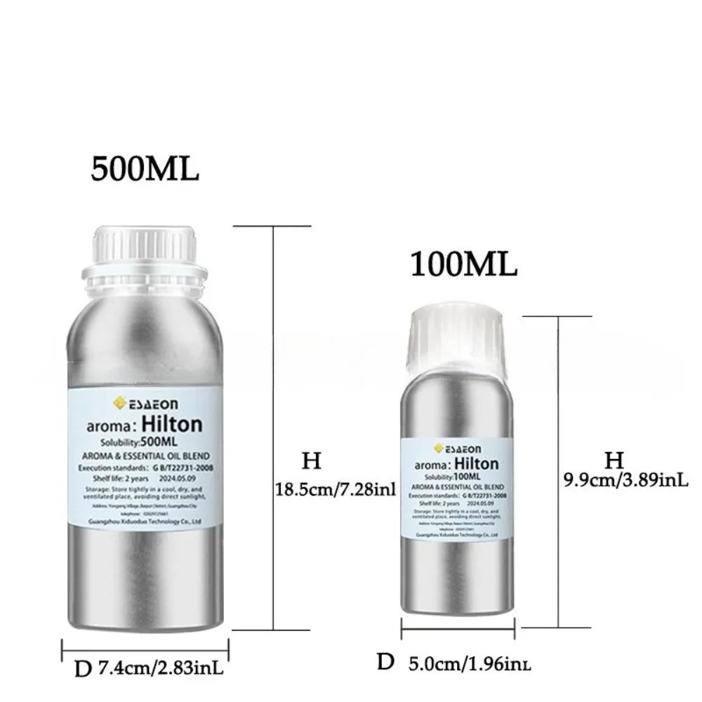 100/500ML Premium Aromatherapy Essential Oil for Aroma Diffuser and Ultrasonic Oil Diffuser, Westin White Tea, Hilton,Shangri-La