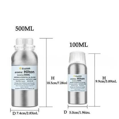 100/500ML Premium Aromatherapy Essential Oil for Aroma Diffuser and Ultrasonic Oil Diffuser, Westin White Tea, Hilton,Shangri-La