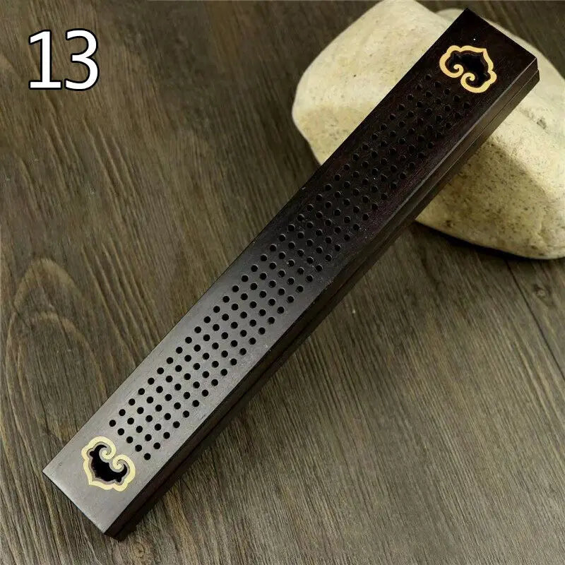 New Wood Aromatherapy Incense Stick Holder Hollow Incense Burner Censer Box Line Incense Burner Handmade Decoration Craft Gifts