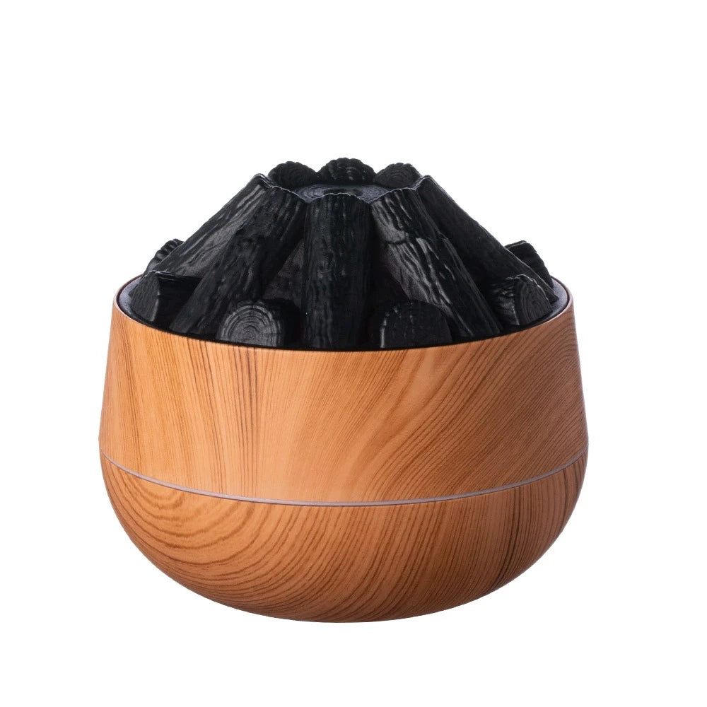 Aroma Diffuser USB Desktop Flame Aroma Diffuser Humidifier 7 Colors Simulation Light Aromatherapy Air Purifier for Bedroom