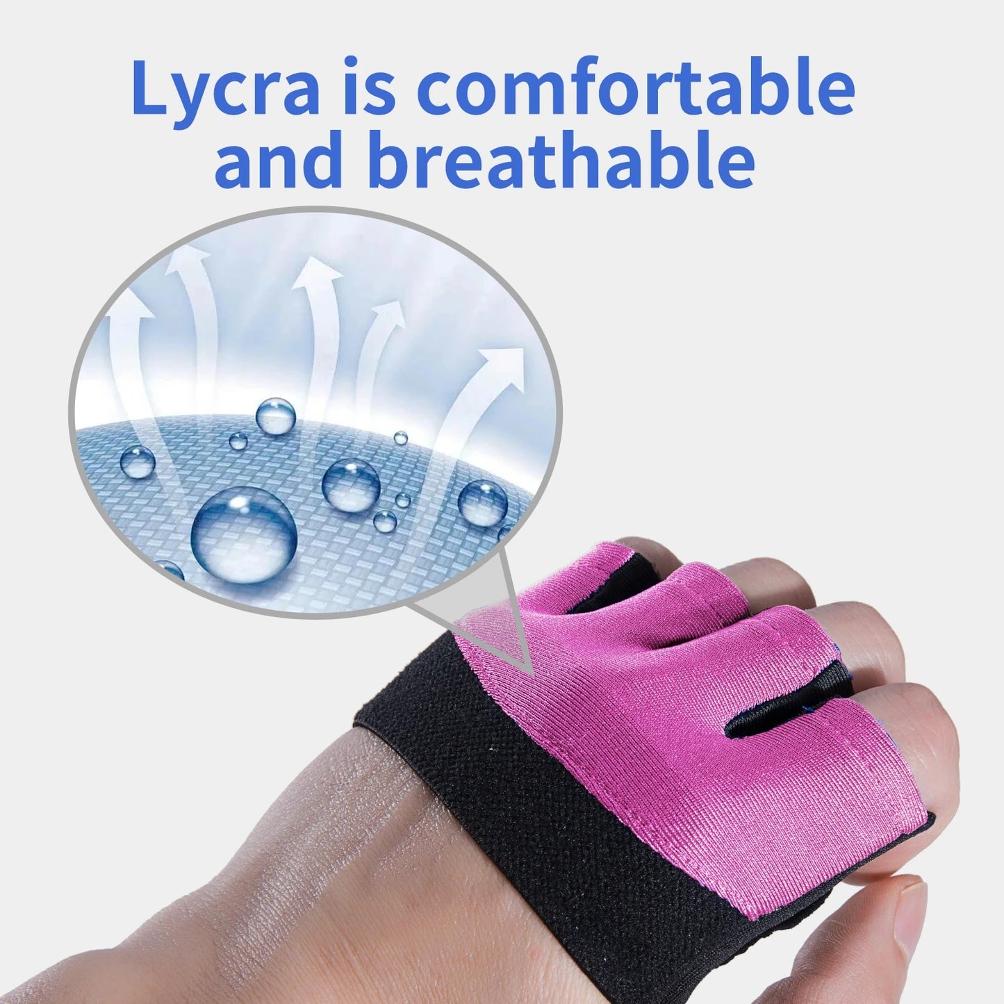 Sports Half Finger Gloves Men Women Non-slip Training Glove Gym Anti-cocoon Barbell Four Finger Glove for Cycling Yoga Jump Rope