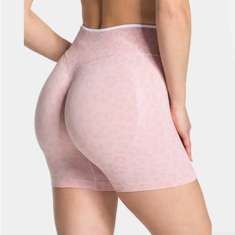 Women's Leopard Print High Waisted Yoga Shorts Fashion Comfortable Quick-dry Tight Ventilate Hip Lift Multi Style Fitness Shorts