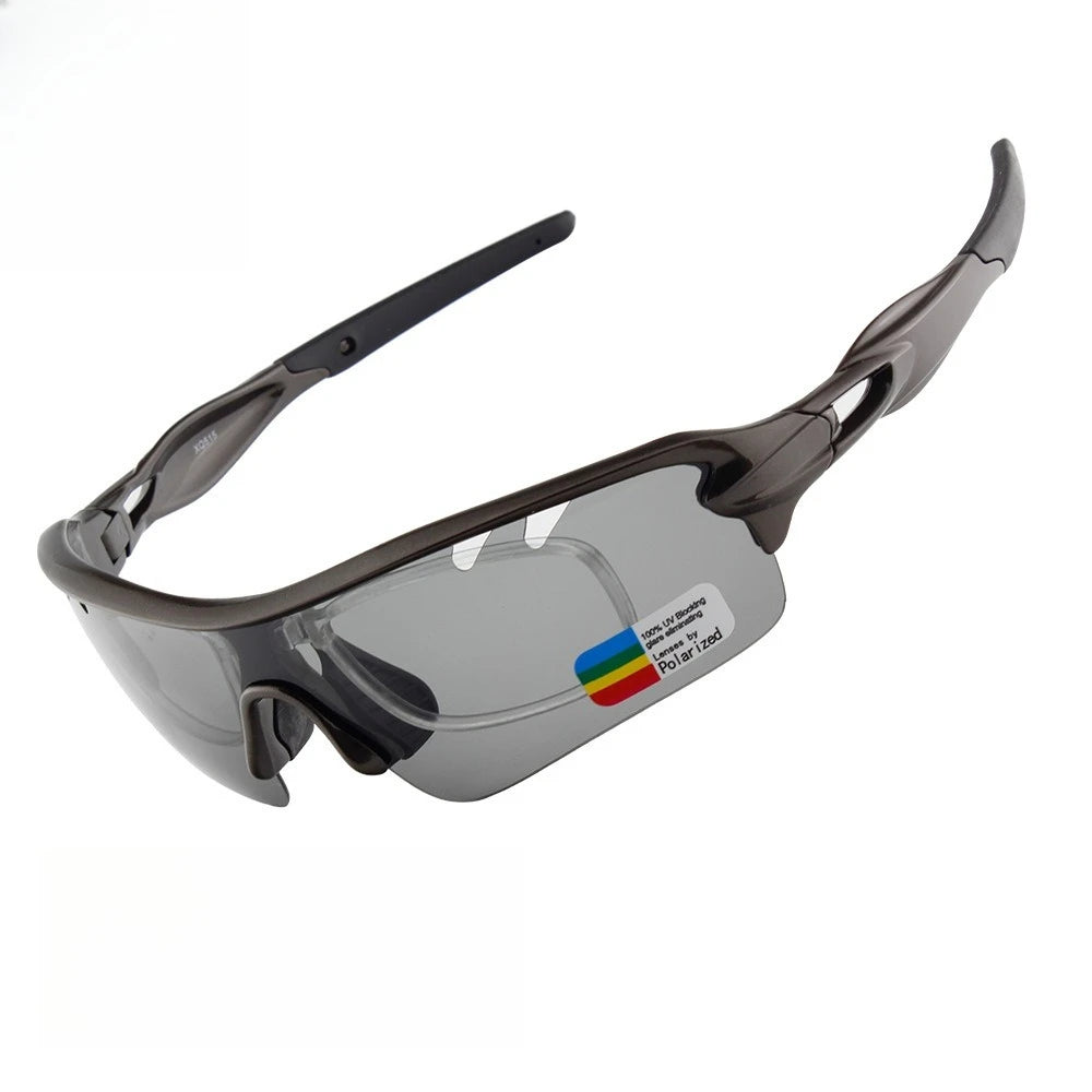 Polarized Sports Sunglasses Cycling Sun Glasses for Men Women with 5 Interchangeable Lenes for Running Driving