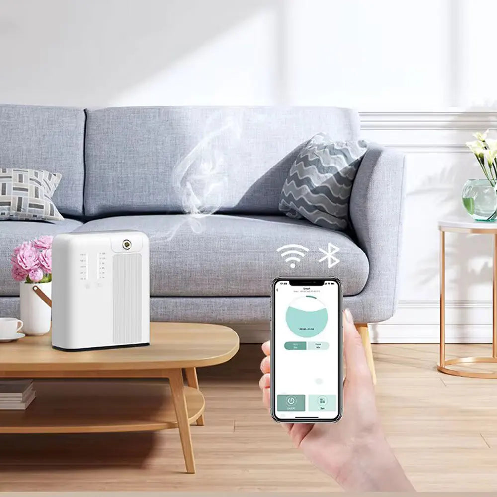 Electric waterless essential oil diffuser 500m ³ aromatherapy diffuser Bluetooth WIFI control home aromatherapy machine