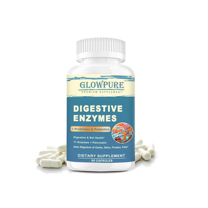 Digestive Enzyme Supplement with Prebiotics & Probiotics - Supports Nutrient Absorption | Gut Health Promotes Digestion | Immune