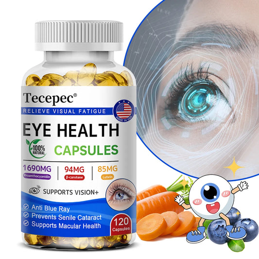 Lutein +Proanthocyanidin - Super Vision Support Supplement, Supports Eye Health, 120 Softgels