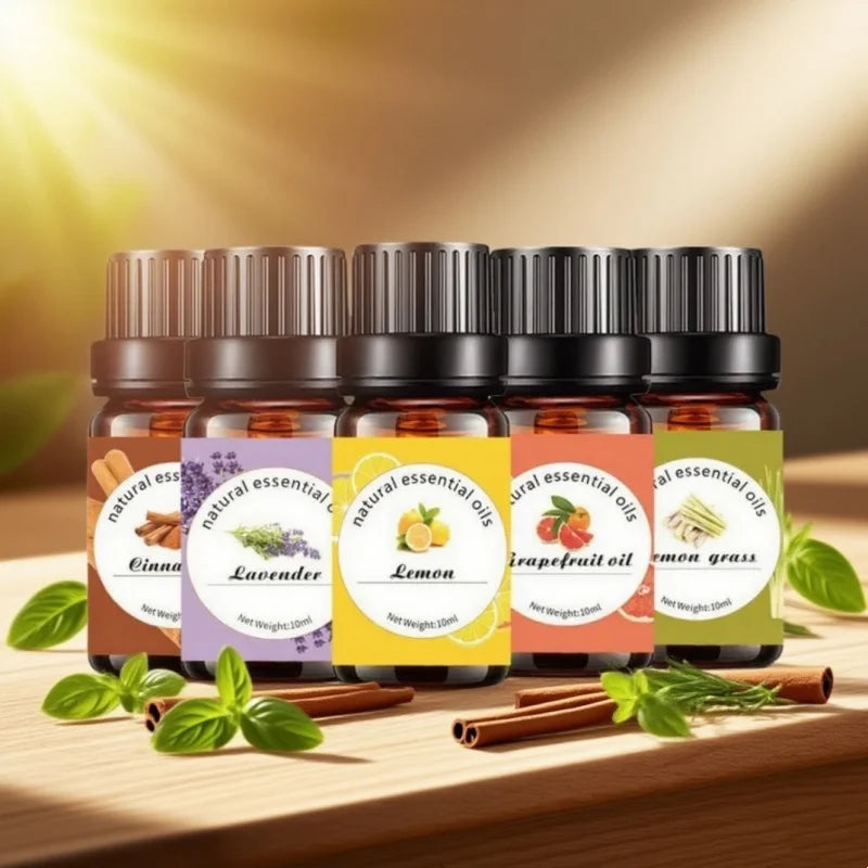 Quality Essential Oils By Pure Aroma 10ml (eucalyptus, Lavender, Frankincense,sage,sandalwood) For Diy Soap Diffuser Humidifier