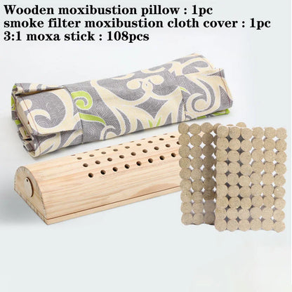 Cervical Pillow Heated Rigid Massager Neck Waist Warm Moxa Therapy Moxibustion Burner Joint Relaxation Massage Relieve Pain