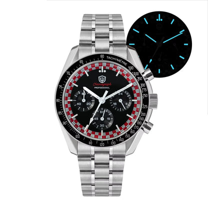 New Mechanical Quartz Watches VK63 Chronograph Sports Watches Bubble Sapphire Ar Waterproof Luminous Watches