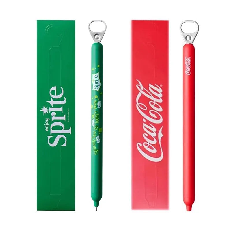 New KACO x Sprite Limited Edition Gel Pen,Dual Ball Pen Quick Drying Stylo 0.5mm Click Smooth Writing For School&Journaling