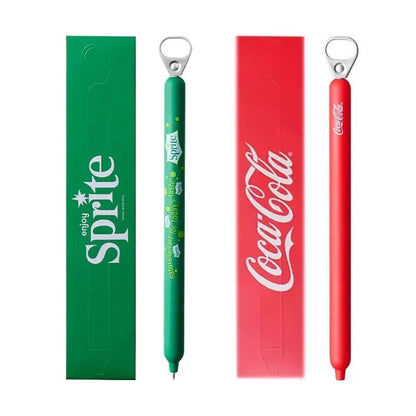 New KACO x Sprite Limited Edition Gel Pen,Dual Ball Pen Quick Drying Stylo 0.5mm Click Smooth Writing For School&Journaling