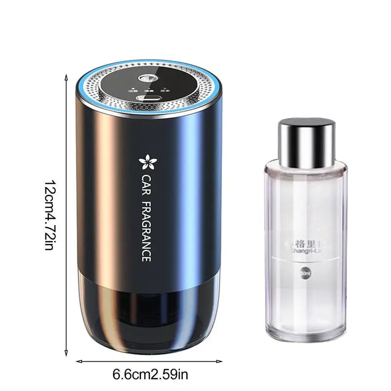 Car Perfume Diffuser Smart Car Air Diffusers Adjustable Concentration 50ml Essential Oil Diffuser Rechargeable Car Fragrance